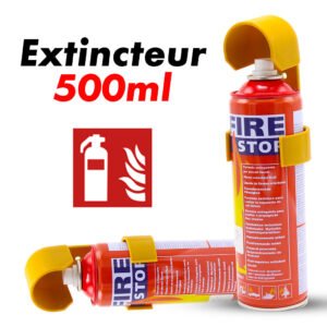 Extincteur Fire Stop Azote 500ml avec Jauge – Pression 14 Bar