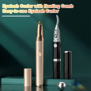 Tondeuse Électrique 2 en 1 pour Sourcils avec Recourbe-Cils Chauffant آلة تشذيب الحواجب 2 في 1 مع جهاز تجعيد ساخن