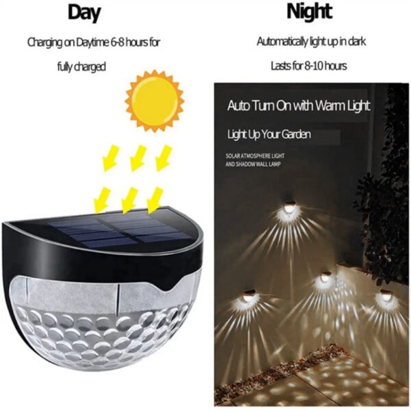 ⁦Applique Solaire LED Extérieure IP65 – Éclairage Éco pour Jardin et Cour⁩ - الصورة ⁦8⁩