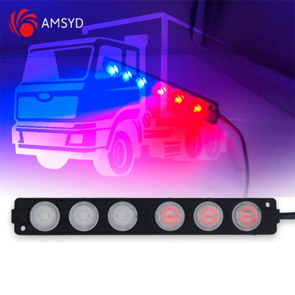 Barre Lumineuse LED Bicolore pour Véhicule – Signalisation Puissante et Efficace