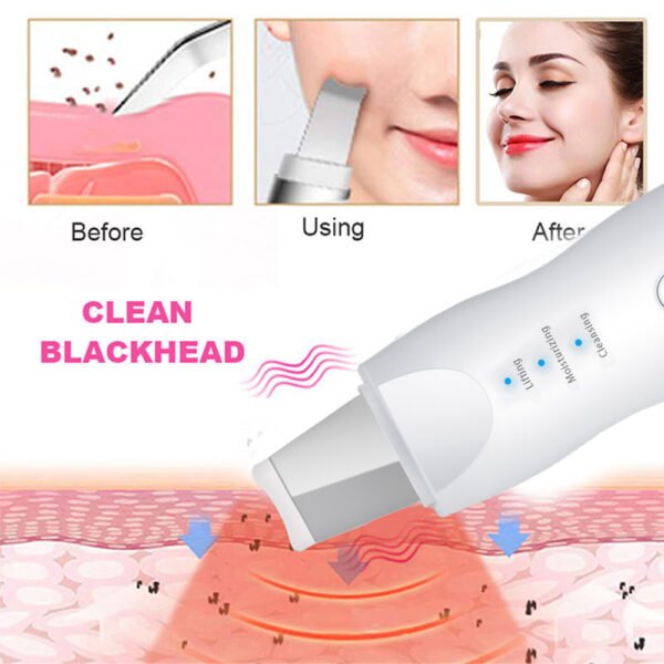 ⁦Pack Beauté 2-en-1 – Purificateur Ultrason + Rasoir Électrique 4-en-⁩ - الصورة ⁦9⁩