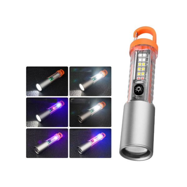 ⁦Lampe de Poche Télescopique Rechargeable Type-C avec Zoom et Aimant⁩ - الصورة ⁦4⁩