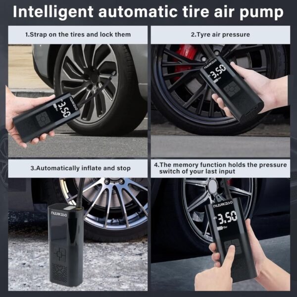 ⁦Pompe à Air Portable 150 PSI Sans Fil – MIEILAN⁩ - الصورة ⁦10⁩