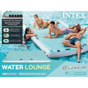 Grande Matelas Flottant Intex 56289EP – 3.1m x 1.83m avec Porte-Gobelets | فرشة سباحة كبيرة الحجم مع حوامل أكواب