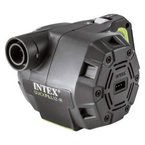 Pompe Électrique Rechargeable Intex 66642 – 220V / 12V, Débit 650 L/min – Idéale pour Matelas et Gonflables مضخة هواء قابلة للشحن من إنتكس 66642 – 220/12 فولت، 650 لتر/دقيقة