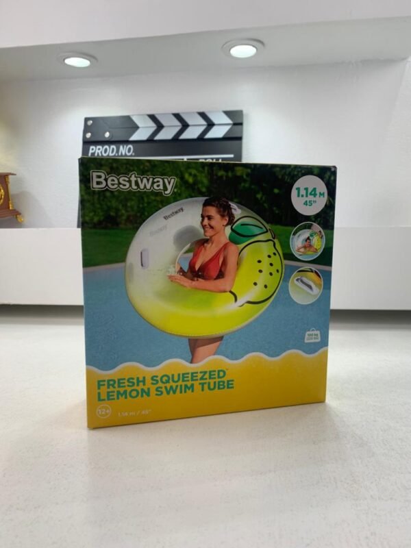 ⁦Bouée Gonflable Ronde 114 cm avec Poignées – Bestway 36448 عوامة دائرية قابلة للنفخ مع مقابض – بيست واي 36448⁩ - الصورة ⁦6⁩
