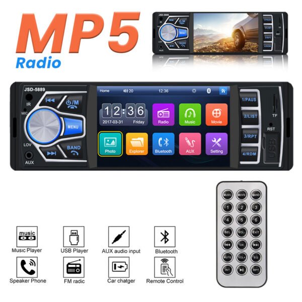 Lecteur Multimédia Voiture Écran 800x480 – Audio & Vidéo Haute Définition