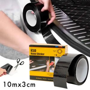 Bande de Protection Carbone Noire 10M – Antichoc & Imperméable pour Voiture
