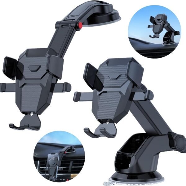 ⁦Support Téléphone Voiture 360° avec Ventouse à Verrouillage⁩ - الصورة ⁦6⁩