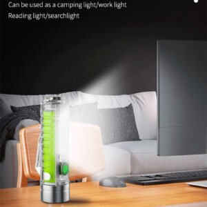 Lampe de Poche LED Multifonction 800 Lumens – Rechargeable avec Zoom et Modes Spéciaux