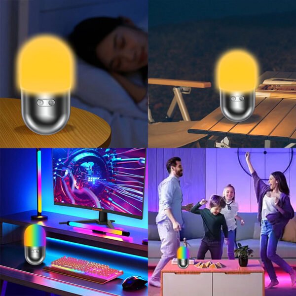 ⁦Lampe de Camping RGB Rechargeable – مصباح تخييم بتغيير ألوان RGB⁩ - الصورة ⁦8⁩