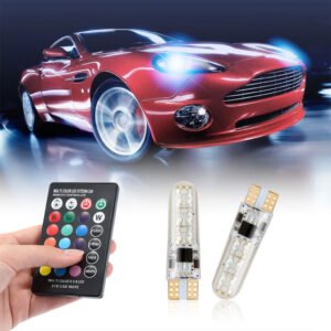 Ampoules LED RGB T10 avec Télécommande – 16 Couleurs & Effets Dynamiques