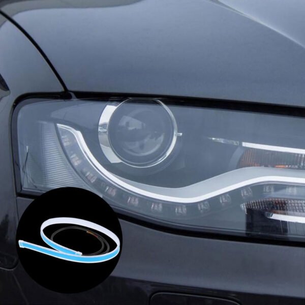 ⁦Bande LED Flexible Bicolore pour Feux de Jour et Clignotants – Universelle pour Voiture⁩ - الصورة ⁦7⁩