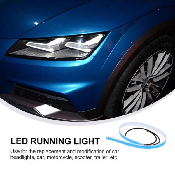 ⁦Bande LED Flexible Bicolore pour Feux de Jour et Clignotants – Universelle pour Voiture⁩ - الصورة ⁦5⁩
