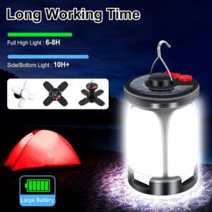 Lampe de Camping LED 60 LEDs Rechargeable USB & Solaire