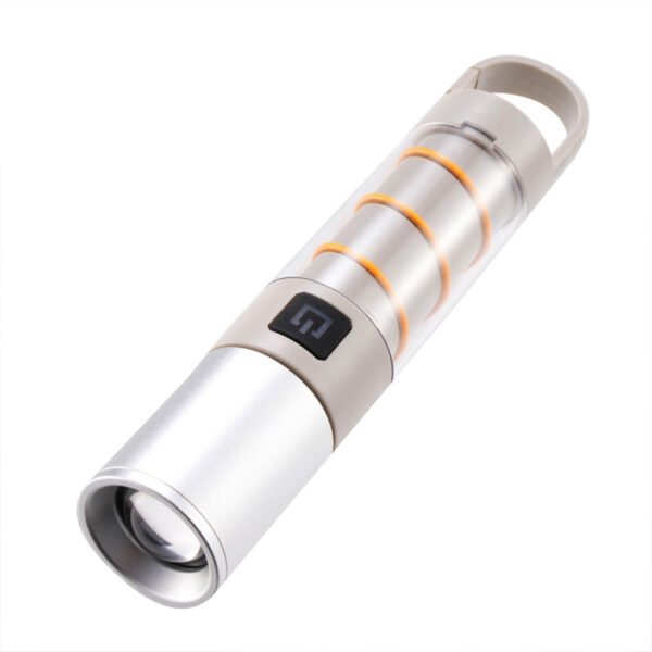 Lampe Torche Zoomable 800 Lumens avec Mode SOS et Abat-Jour Tente