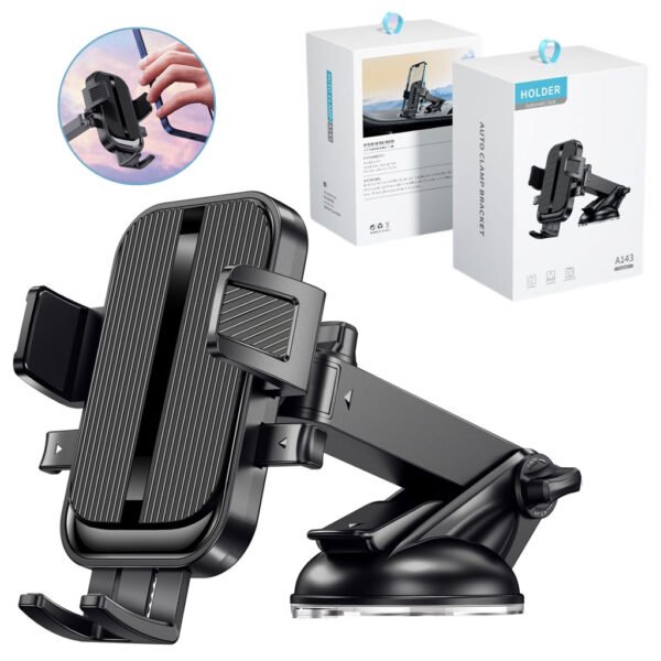 ⁦Support Téléphone Voiture Universel – Ultra Stable et Fixation Multiple⁩ - الصورة ⁦6⁩