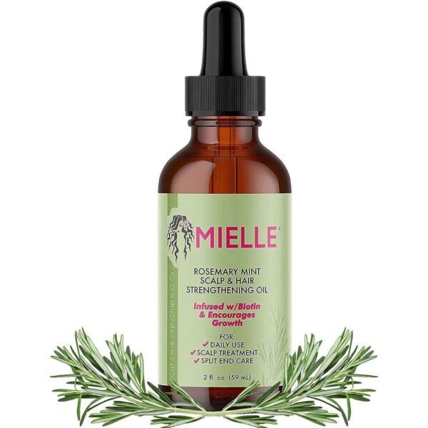 ⁦Huile Fortifiante Cheveux & Cuir Chevelu au Romarin et Menthe – Biotine & 30 Huiles Naturelles⁩ - الصورة ⁦3⁩