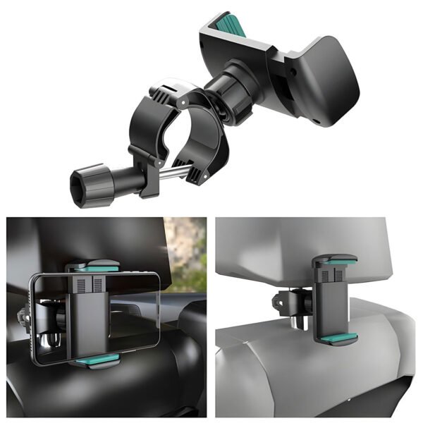 ⁦Support Téléphone Voiture Antichoc Rotatif à 360° – Fixation Stable et Universelle⁩ - الصورة ⁦6⁩