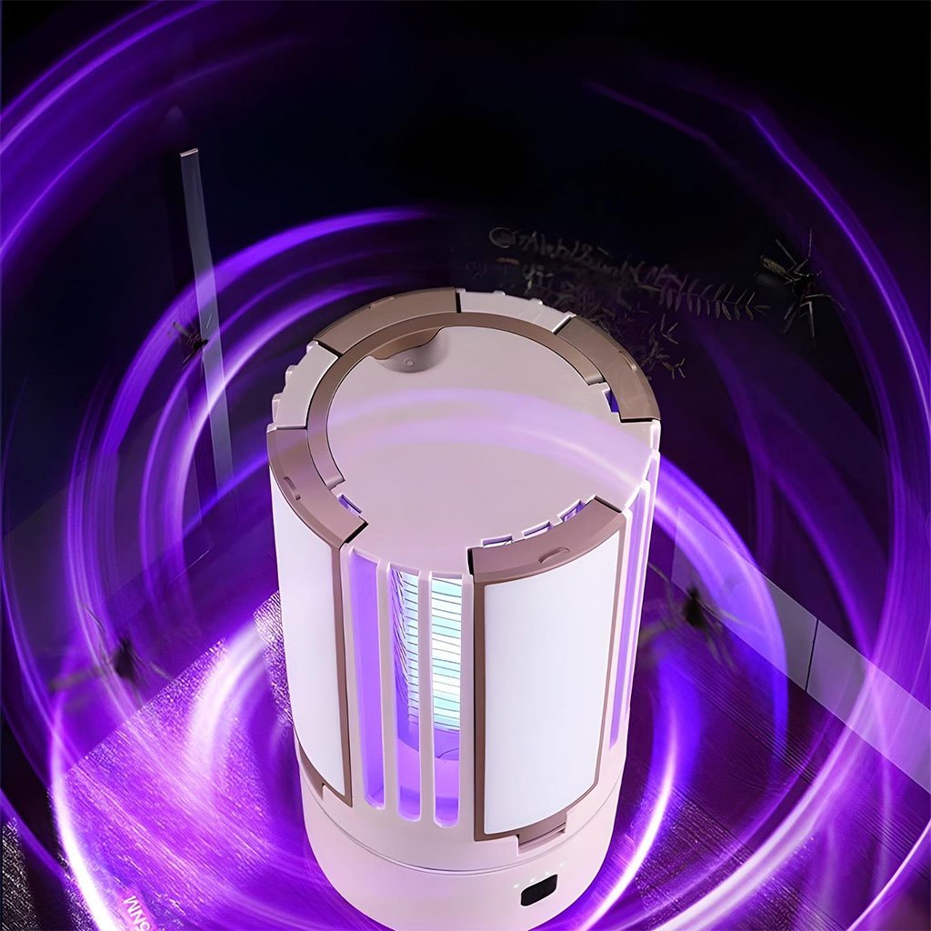 Lampe Anti-Moustique LED Rechargeable – UV Silencieuse Intérieur/Extérieur - الصورة 6