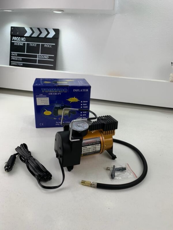 ⁦Compresseur d’Air Portable 150PSI – 12V avec 3 Embouts Polyvalents⁩ - الصورة ⁦5⁩