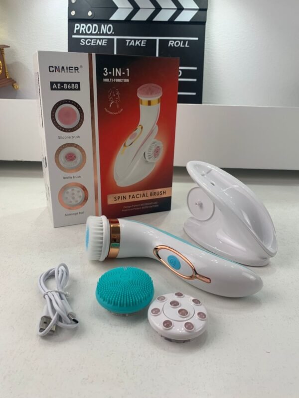 ⁦Brosse Nettoyante Visage Électrique à Micro-Vibrations Étanche – فرشاة تنظيف الوجه⁩ - الصورة ⁦6⁩