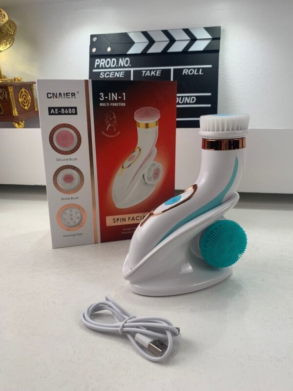⁦Brosse Nettoyante Visage Électrique à Micro-Vibrations Étanche – فرشاة تنظيف الوجه⁩ - الصورة ⁦5⁩