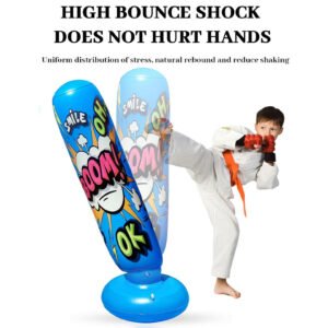 Sac de Frappe Gonflable pour Enfants et Adultes – Résistant, Stable et Anti-Stress