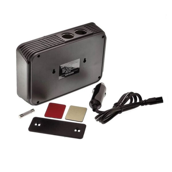 ⁦Onduleur Convertisseur Allume-Cigare Multifonction 200W avec Prises 220V, USB & Type-C – Universel 12/24V⁩ - الصورة ⁦7⁩