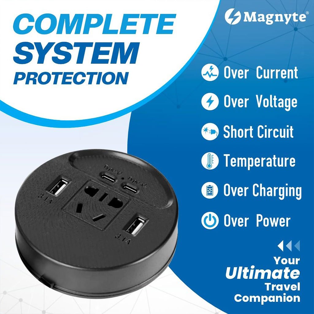 Onduleur Voiture 150W avec 4 Ports USB & Prise Secteur Universelle - الصورة 6