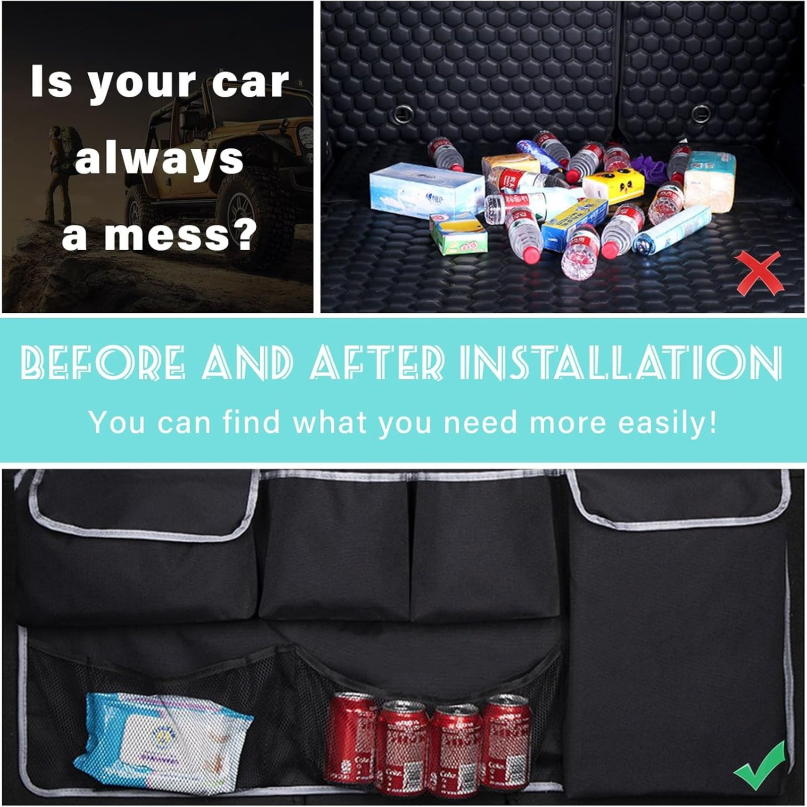 Organiseur de Coffre Pliable pour Audi Q5 (2010–2018) - الصورة 10