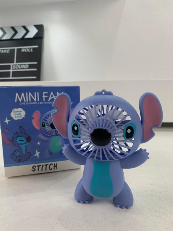⁦Mini Ventilateur Portable Stitch – USB & Design Mignon⁩ - الصورة ⁦6⁩