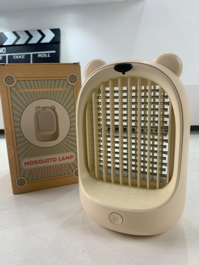 Lampe Anti-Mouches Silencieuse en Forme d’Ours – Rechargeable & Sûre - الصورة 2