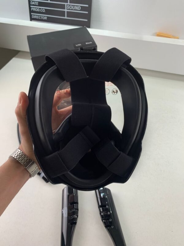 ⁦Masque de Plongée Intégral 180° avec Double Tubes Anti-Buée – قناع غوص احترافي بزاوية رؤية واسعة⁩ - الصورة ⁦5⁩