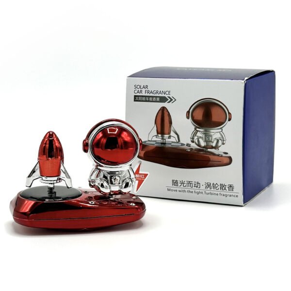 ⁦Parfum Solaire Voiture – Diffuseur Astronaute avec Turbine Rotative⁩ - الصورة ⁦6⁩