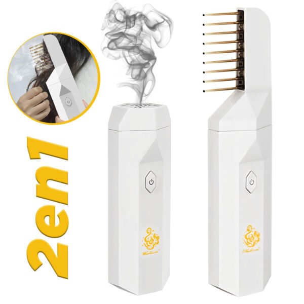 Brûleur d’Encens Électrique 2 en 1 avec Peigne Parfumé Portable Rechargeable مبخرة كهربائية 2 في 1 مع مشط معطر محمول وقابل للشحن