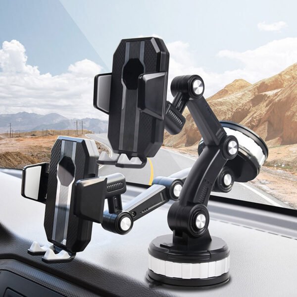 ⁦Support Téléphone Voiture  – 360°, Réglable & Universel⁩ - الصورة ⁦5⁩