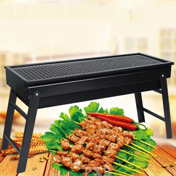 ⁦Barbecue Pliant en Acier Inoxydable – Portable et Pratique شواية فحم قابلة للطي ومصنوعة من الستانلس ستيل⁩ - الصورة ⁦3⁩