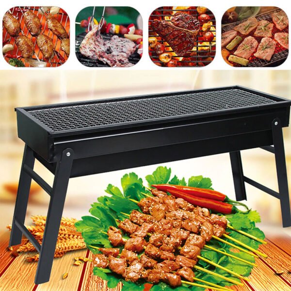 Barbecue Pliant en Acier Inoxydable – Portable et Pratique شواية فحم قابلة للطي ومصنوعة من الستانلس ستيل