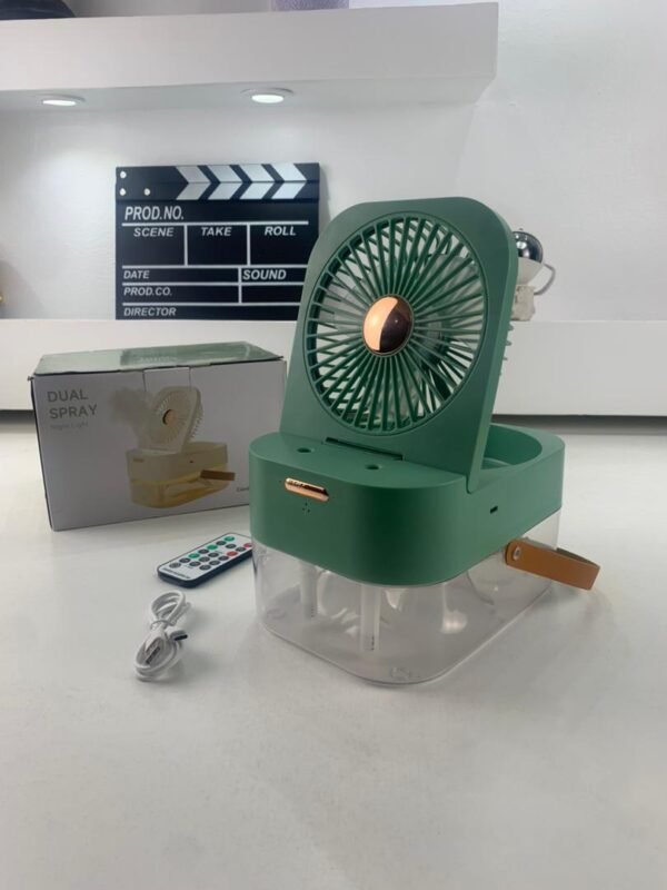 ⁦Ventilateur Brumisateur Portable à Double Buse avec Télécommande⁩ - الصورة ⁦10⁩