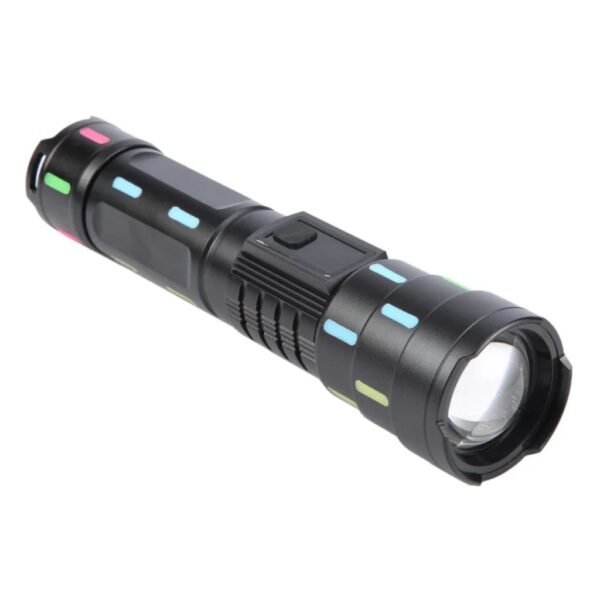 Lampe de Poche LED Télescopique avec Bandes Fluorescente مصباح يدوي بتكبير تلسكوبي