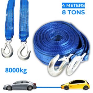 Corde de Remorquage Ultra-Résistante 8T – Avec Crochets Renforcés