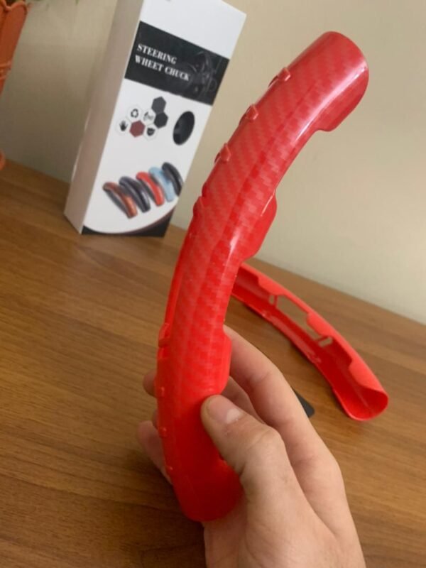 ⁦Couvre de Volant Antidérapante en Fibre de Carbone – 15 pouces⁩ - الصورة ⁦10⁩