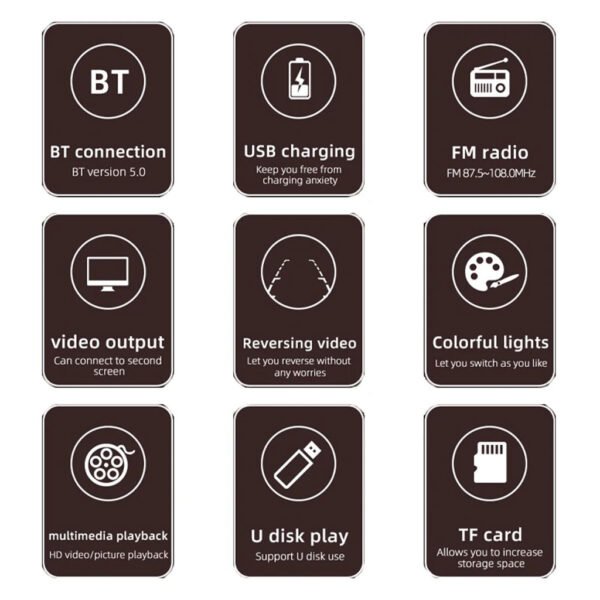 ⁦Autoradio Multimédia 4.1" avec Bluetooth et Support Caméra de Recul⁩ - الصورة ⁦10⁩