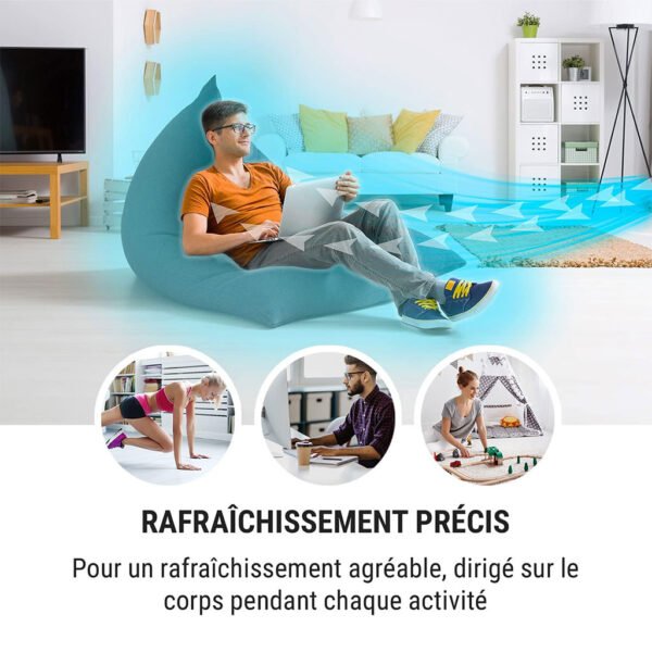 ⁦Rafraîchisseur d’Air Mobile 4-en-1 avec Ioniseur et Réservoir 8L⁩ - الصورة ⁦5⁩
