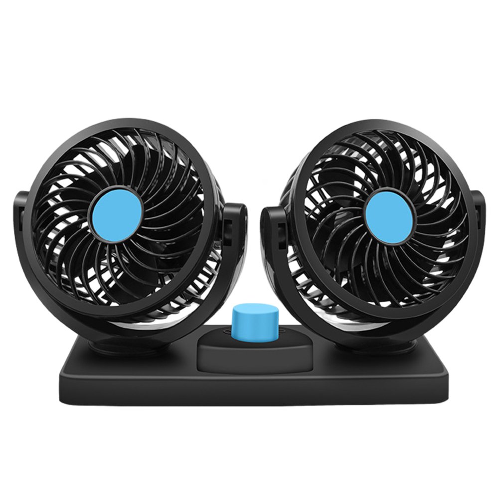 Ventilateur Voiture Double Tête 360° – Puissant, Silencieux et Économie d’Énergie