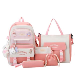 pack Sac à Dos Kawaii Imperméable – Grande Capacité & Multi-Usages
