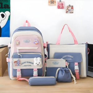 pack Sac à Dos Kawaii Imperméable – Grande Capacité & Multi-Usages