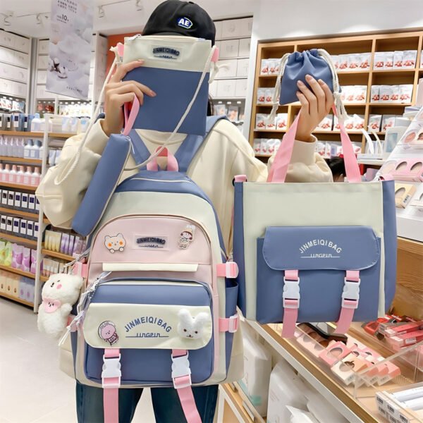 ⁦pack Sac à Dos Kawaii Imperméable – Grande Capacité & Multi-Usages⁩ - الصورة ⁦4⁩