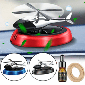 Désodorisant Voiture Solaire en Forme d’Avion – Purification Automatique